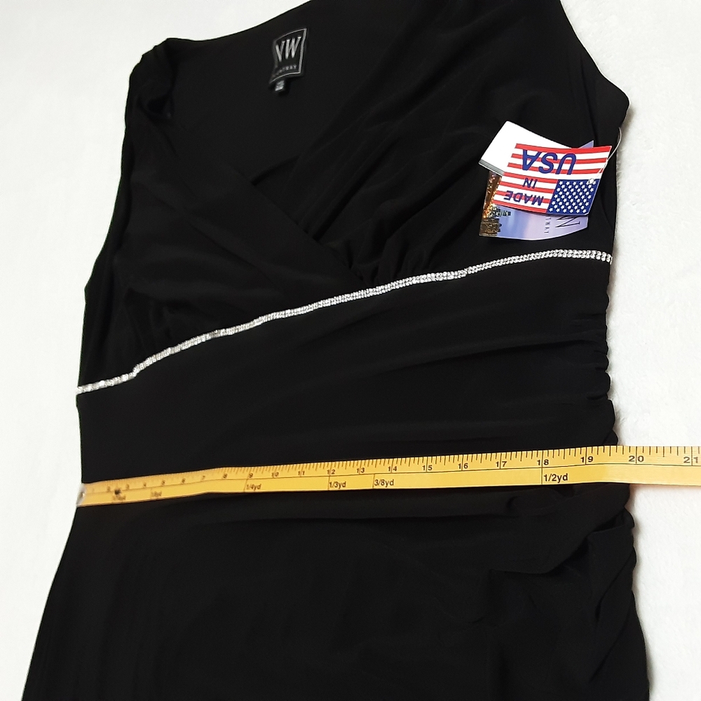 NWT NIGHTWAY Black Sleeveless Dress Womens 18W - Picture 11 of 14